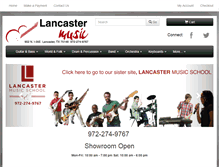 Tablet Screenshot of lancastermusiconline.com